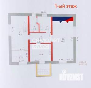 Коттедж 208м&sup2;, 2-этажный, участок 10 сот.  