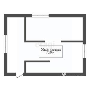 Дом 70м&sup2;, 1-этажный, участок 5 сот.  