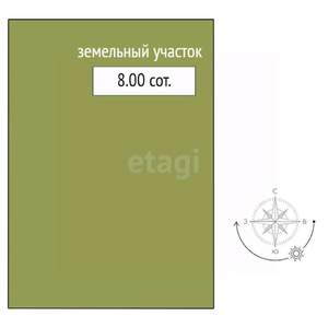 Дом 167м², 2-этажный, участок 8 сот.  