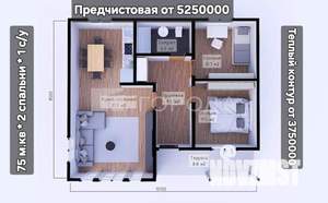 Дом 40м², 2-этажный, участок 12 сот.  