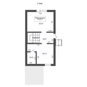 Таунхаус 279м², 3-этажный, участок 8 сот.  