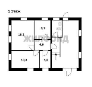 Дом 95м&sup2;, 2-этажный, участок 6 сот.  