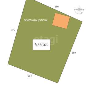 Дом 36м&sup2;, 2-этажный, участок 6 сот.  