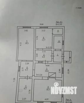 Дом 90м&sup2;, 2-этажный, участок 10 сот.  