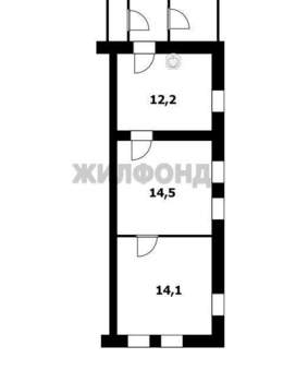 Дом 44м&sup2;, 2-этажный, участок 4 сот.  