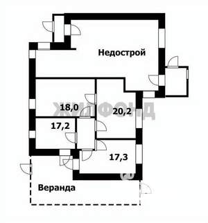 Дом 138м², 1-этажный, участок 5 сот.  