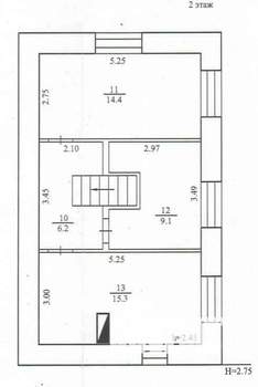 Дом 144м², 2-этажный, участок 3 сот.  