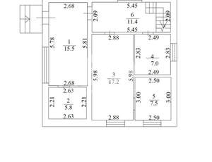 Дом 108м², 2-этажный, участок 6 сот.  