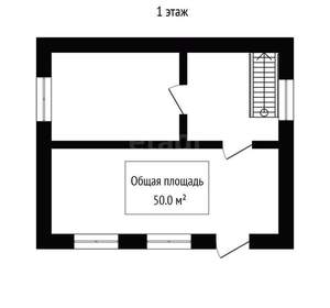 Дом 50м², 2-этажный, участок 6 сот.  