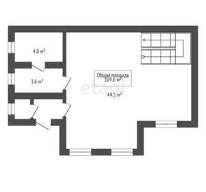 Дом 110м&sup2;, 2-этажный, участок 10 сот.  