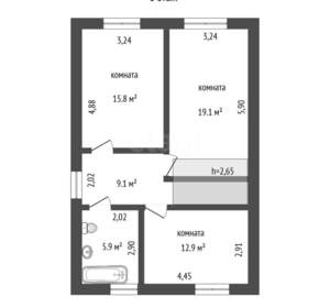 Дом 210м², 3-этажный, участок 5 сот.  