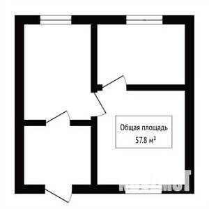 Дом 58м&sup2;, 2-этажный, участок 612 сот.  