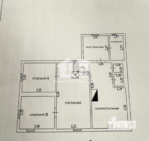 Дом 152м², 2-этажный, участок 706 сот.  