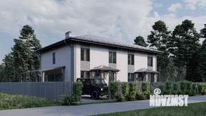 Таунхаус 187м&sup2;, 2-этажный, участок 3 сот.  