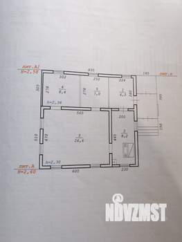 Дом 50м&sup2;, 1-этажный, участок 10 сот.  