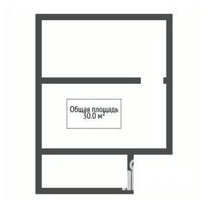 Дом 30м&sup2;, 1-этажный, участок 7 сот.  