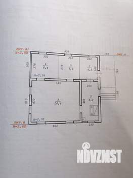 Дом 50м², 1-этажный, участок 10 сот.  