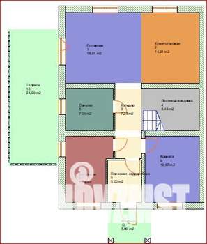 Таунхаус 187м&sup2;, 2-этажный, участок 3 сот.  