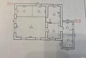 Дом 63м², 1-этажный, участок 5 сот.  