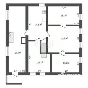 Дом 149м², 2-этажный, участок 5 сот.  
