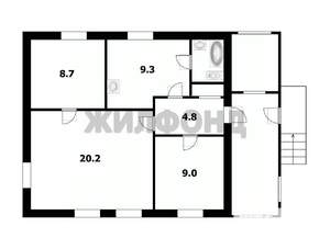 Дом 71м², 2-этажный, участок 4 сот.  