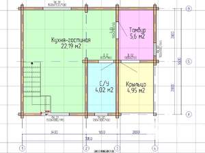 Дом 75м&sup2;, 2-этажный, участок 4 сот.  