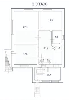 Коттедж 299м², 3-этажный, участок 7 сот.  