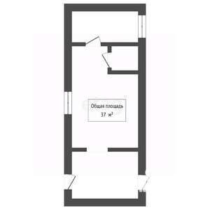 Дом 37м², 1-этажный, участок 1 сот.  