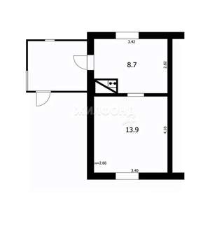 Дом 23м², 1-этажный, участок 5 сот.  