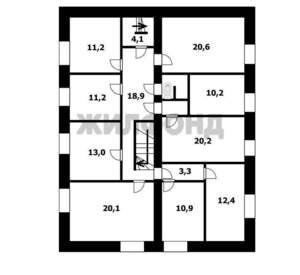 Дом 717м², 2-этажный, участок 6 сот.  