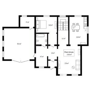 Дом 250м², 2-этажный, участок 12 сот.  