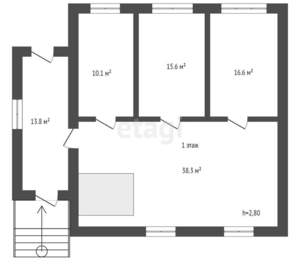 Дом 289м², 2-этажный, участок 8 сот.  