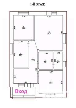 Дом 99м&sup2;, 1-этажный, участок 6 сот.  