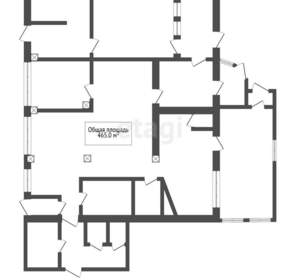 Дом 466м&sup2;, 1-этажный, участок 26 сот.  