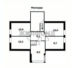Дом 280м², 2-этажный, участок 6 сот.  