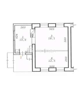 Дом 43м&sup2;, 1-этажный, участок 4 сот.  