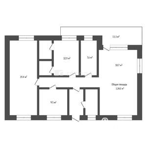 Дом 124м&sup2;, 1-этажный, участок 5 сот.  