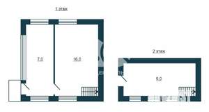 Дом 32м&sup2;, 2-этажный, участок 5 сот.  