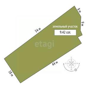 Дом 26м&sup2;, 1-этажный, участок 9 сот.  