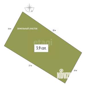 Дом 30м&sup2;, 2-этажный, участок 4 сот.  