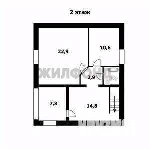 Дача 125м², 2-этажный, участок 6 сот.  