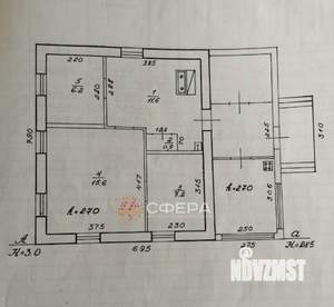 Дом 54м², 1-этажный, участок 6 сот.  
