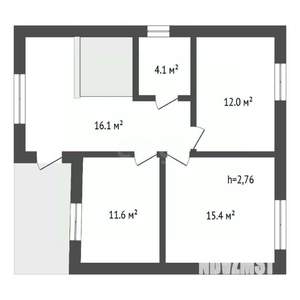 Дом 136м², 2-этажный, участок 6 сот.  