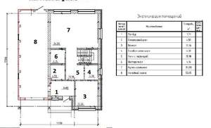 Дом 218м², 2-этажный, участок 9 сот.  