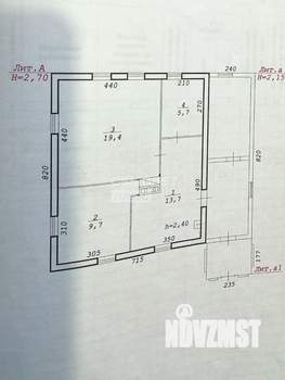 Дом 49м&sup2;, 1-этажный, участок 16 сот.  