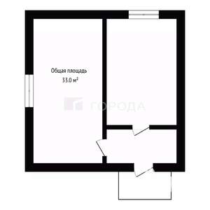 Дом 33м&sup2;, 1-этажный, участок 4 сот.  