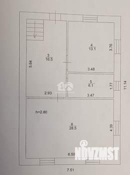 Дом 171м², 3-этажный, участок 5 сот.  