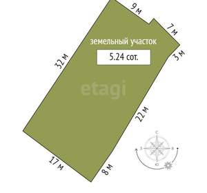 Дача 120м², 2-этажный, участок 5 сот.  