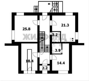 Дом 445м², 2-этажный, участок 8 сот.  