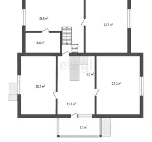 Дом 437м², 3-этажный, участок 6 сот.  